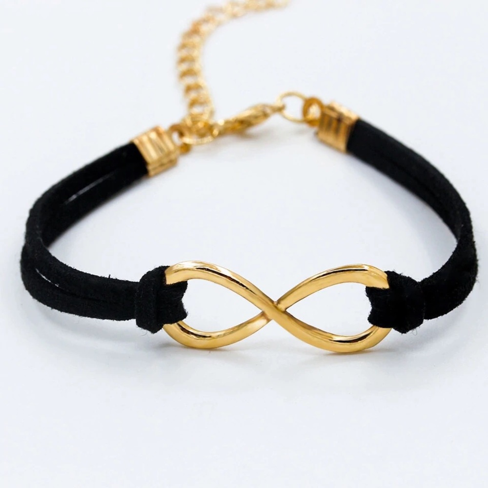 Infinity Leather Bracelet
